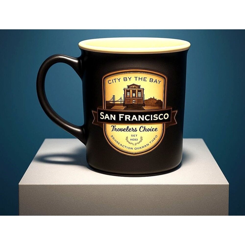 San Francisco City By The Bay Ceramic Mug Travelers Choice Souvenir Collectibles - Picture 8 of 9
